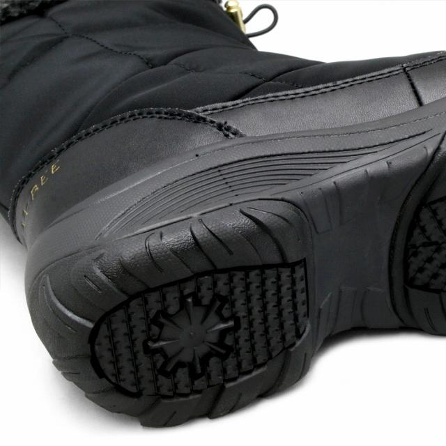 防水仕様 ボア付 キルティング ブーツ