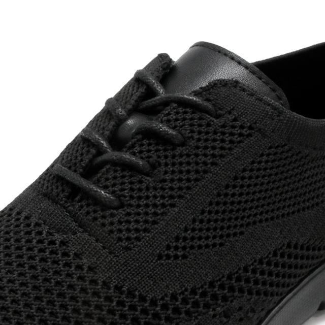 軽量 ニット レースアップ カジュアルシューズ