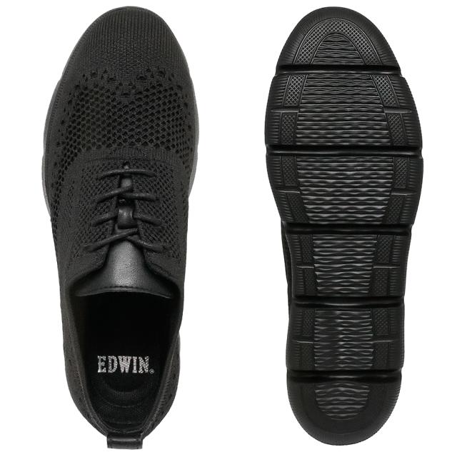 軽量 ニット レースアップ カジュアルシューズ