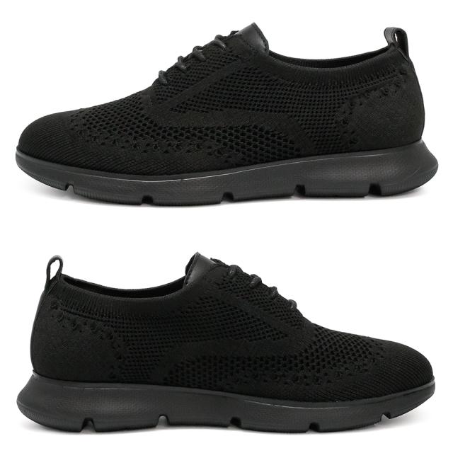 軽量 ニット レースアップ カジュアルシューズ