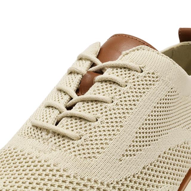 軽量 ニット レースアップ カジュアルシューズ