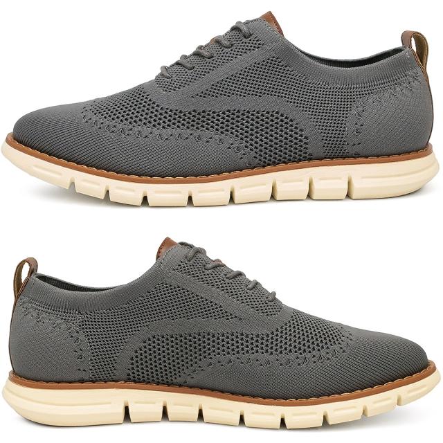軽量 ニット レースアップ カジュアルシューズ