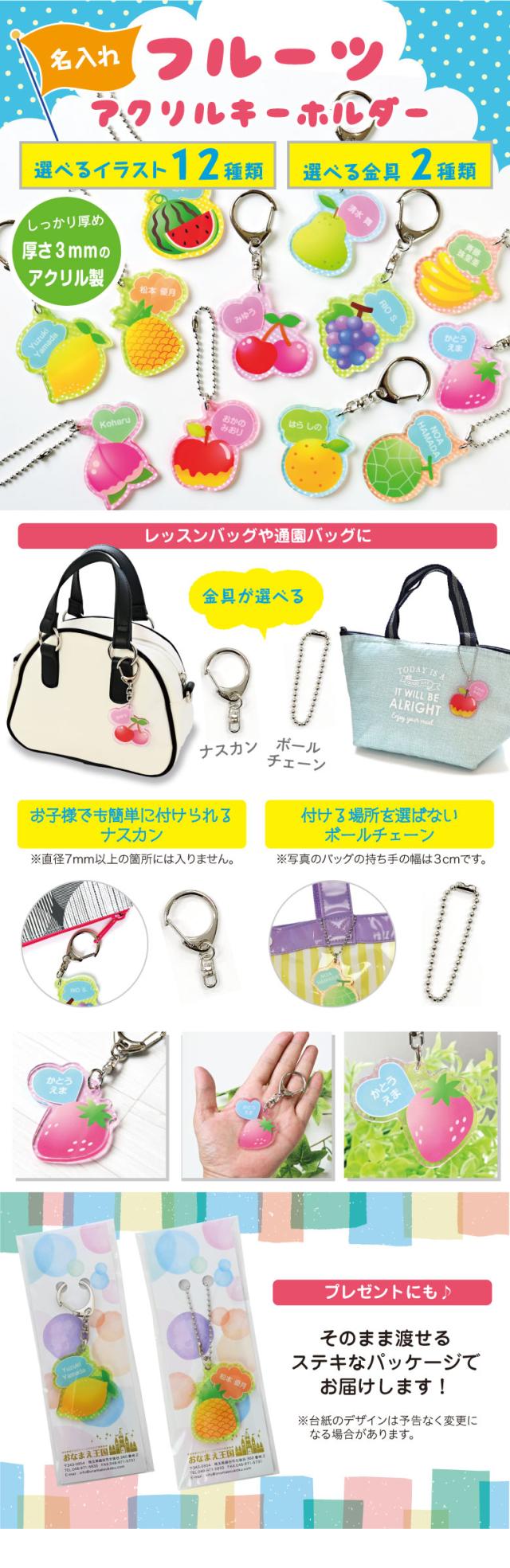 アクリルキーホルダー商品説明