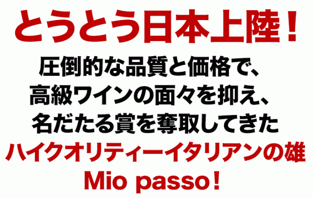 ハイクオリティーイタリアンの雄Mio passo！