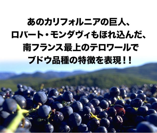 あのカリフォルニアの巨人、ロバート・モンダヴィもほれ込んだ、南フランス最上のテロワールでブドウ品種の特徴を表現!!