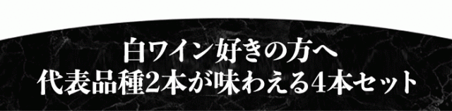 白ワイン好きの方へ代表品種2本が味わえる4本セット