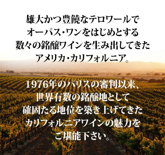 銘醸地カリフォルニア産・プレミアムワイン赤白5本セット