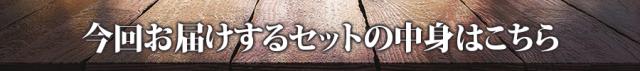 今回お届けするセットの中身はこちら