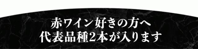 赤ワイン好きの方へ代表品種2本が入ります