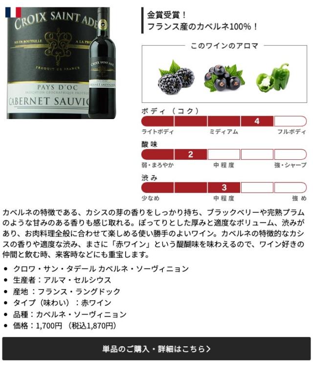 クロワ・サン・タデール カベルネ・ソーヴィニョン / アルマ・セルシウス