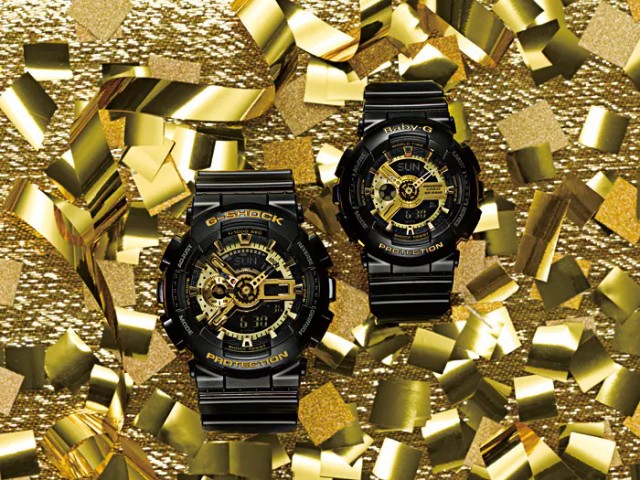 CASIO カシオ 腕時計 G-SHOCK Gショック Black×Gold Series ブラック