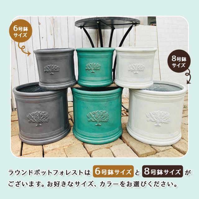ラウンドポット フォレスト6号(選べる3色)