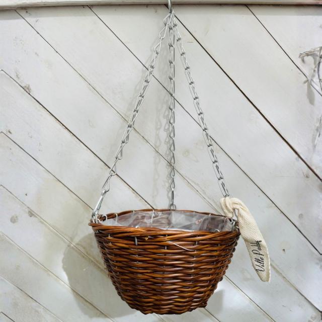 PPラタンバスケットハンギングS【選べる2色】