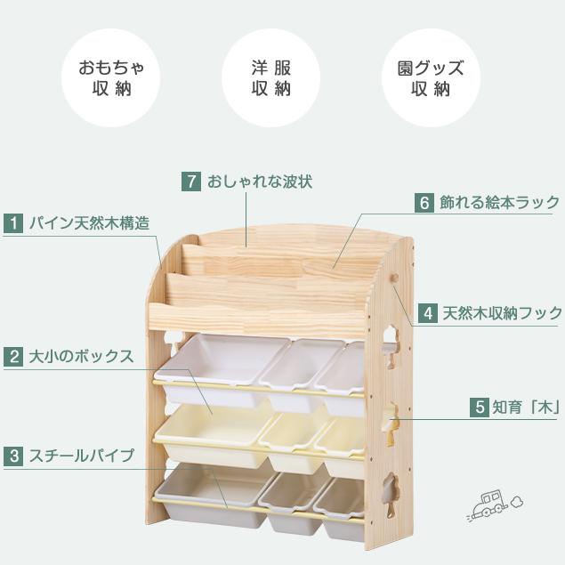 絵本ラック おもちゃ収納 子供絵本棚 収納ラック 収納ボックス