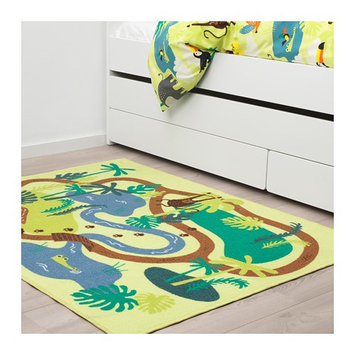 Ikea Original Djungelskog ラグ パイル短 ジャングル 木立 キッズ 子供部屋用 133x100 Cmの通販はau Wowma ワウマ Shop Polori 商品ロットナンバー