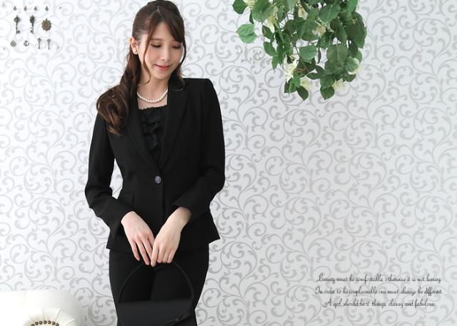 レディース ブラックフォーマル パンツスーツ 卒業式 母 喪服 ビジネススーツ ミセス ファッション 9号 11号 13号 30代 40代 50代 の通販はau Wowma ワウマ ブティックコーラン 商品ロットナンバー