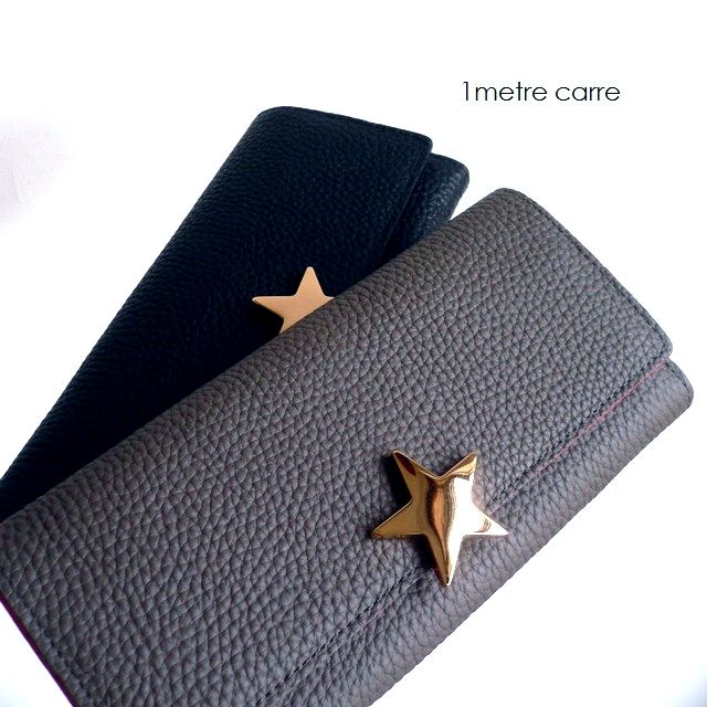 未使用！1metre carre アンメートルキャレ☆長財布/スター星ゴールド 楽天市場】アンメートルキャレ 財布 長財布ミニ ギャルソン