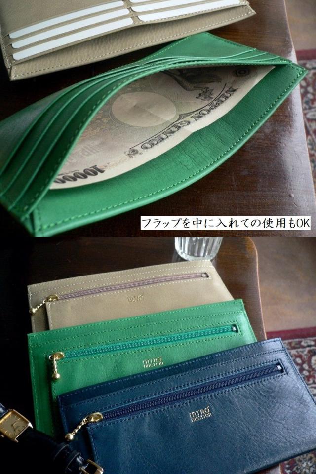 ノベルティ INTRODUCTION イントロダクション 長財布 スリム ポケット
