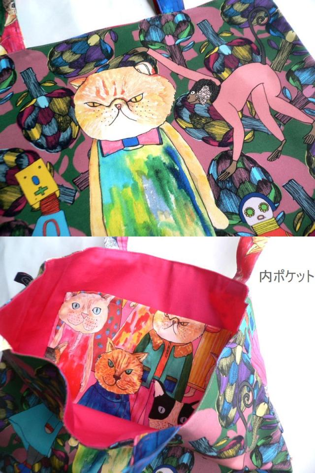 mannine マンナイン バッグ ポリエステル ワイド トートバッグ エコ