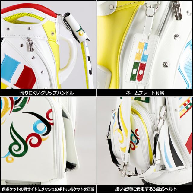 JADO GOLF キャディバッグ 9.5型 3点式 Chain block Tribal Ver
