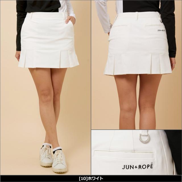 アウトレット】JUN＆ROPE レディース タック フレア スカート インナー