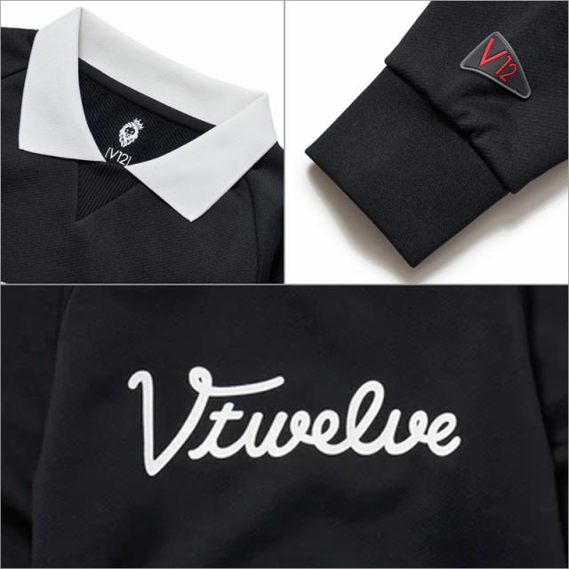 V12 ゴルフ レディース 襟付き 長袖 トレーナー TEACH CREW V122220