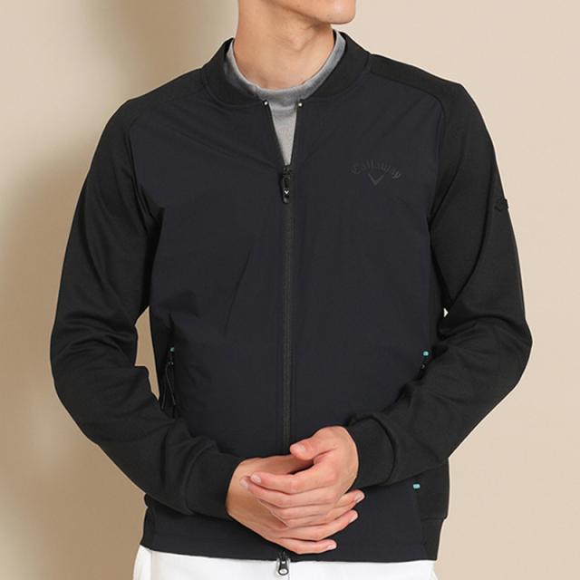 キャロウェイ メンズ 8wayストレッチ 長袖ジャケット 抗菌 フルジップ