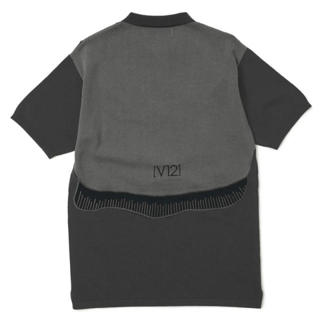 V12 ゴルフ メンズ ニット 半袖 ポロシャツ FAKE PRD POLO V122311
