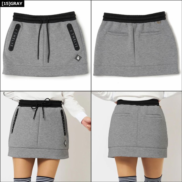 【数々のアワードを受賞】 V12 ゴルフ ヴィ V122221-SK07 SKIRT ZIP LOGO スカート レディースウェア