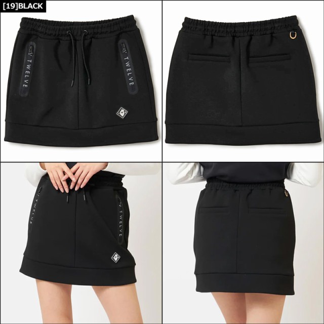 V12 ゴルフ スカート LOGO ZIP SKIRT V122221-SK07 ヴィ