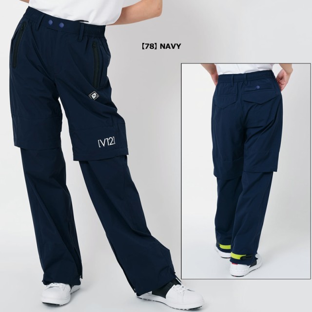 V12 ゴルフ 2024 レディース レインパンツ 2WAY LINE UP RAIN PANTS