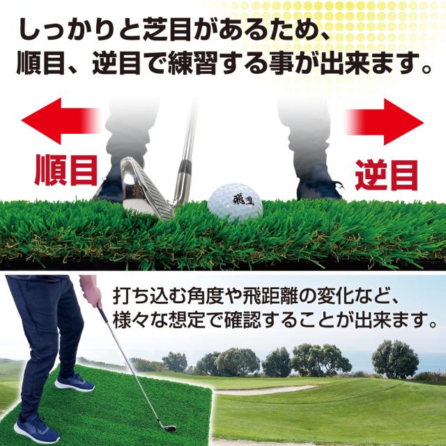 芝目があるから順目でも逆目でも練習出来ます