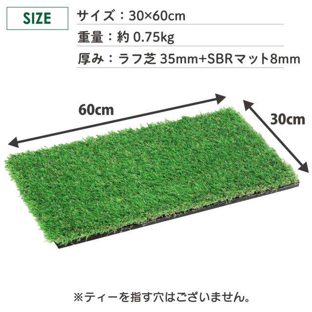 ラフ芝のサイズ