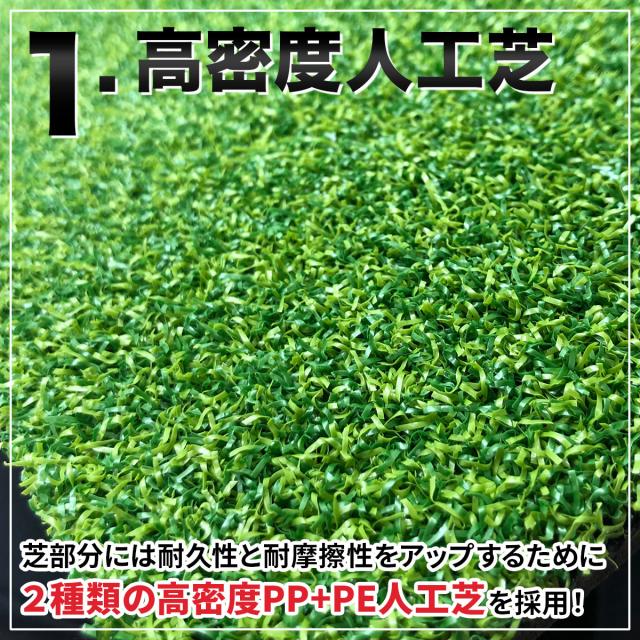 2種類の高密度人工芝