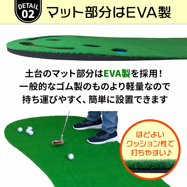 ゴム製より軽量なEVA製マットで簡単に設置