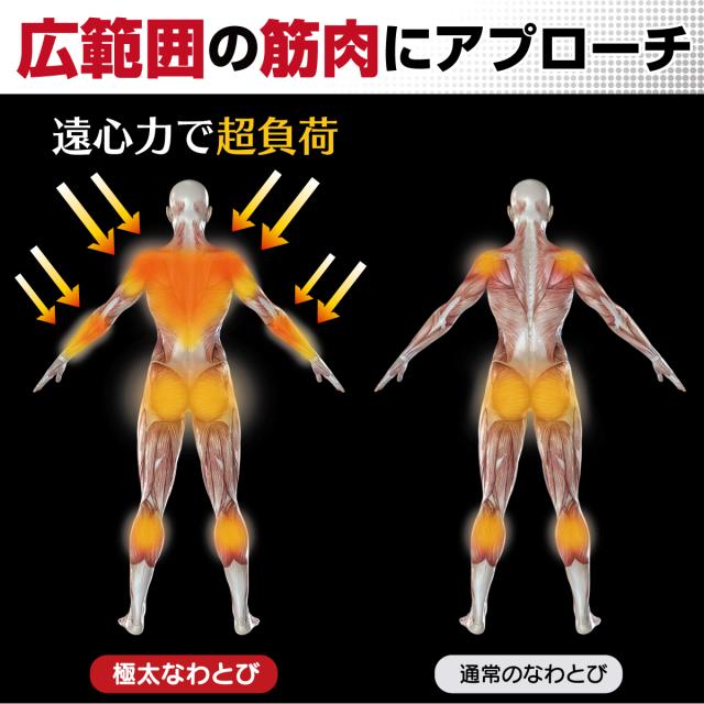 広範囲の筋肉にアプローチ