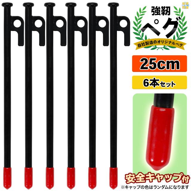 スチールペグ25cm6本セット