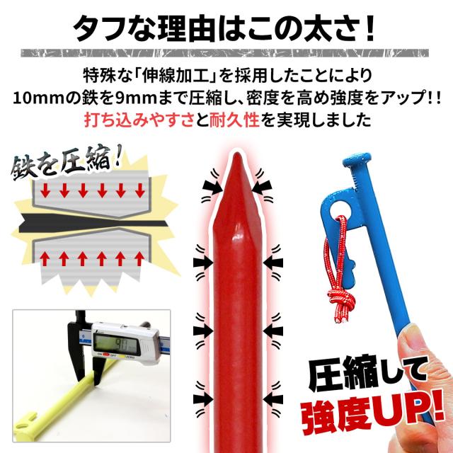 打ち込みやすさと耐久性を実現
