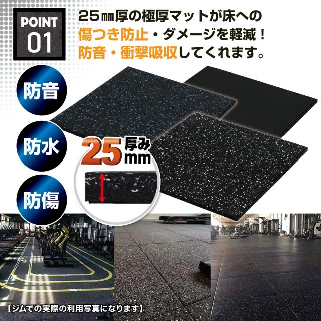 防音・防水・防傷の極厚マット
