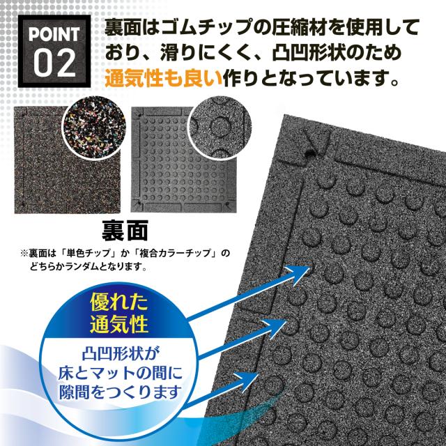 裏面は滑りにくく通気性が良い作り