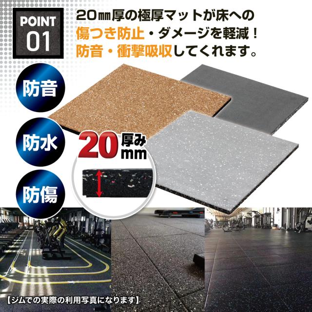 防音・防水・防傷の極厚マット
