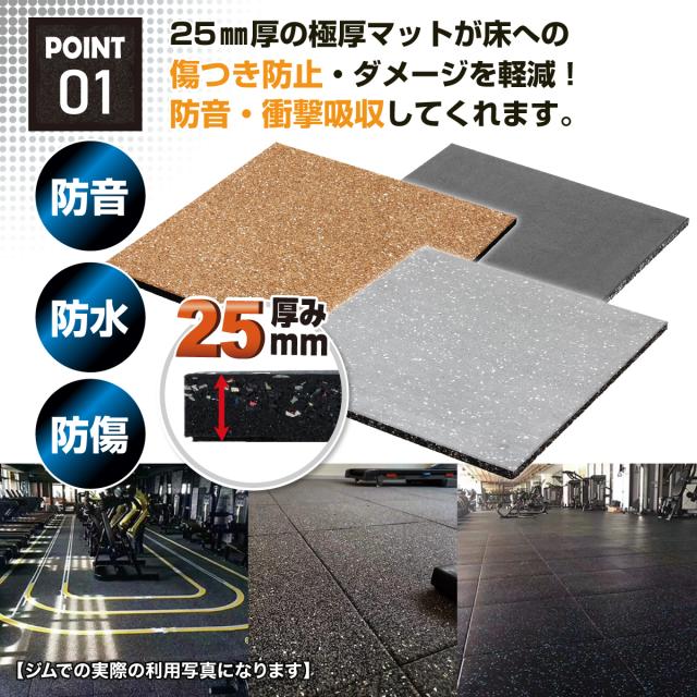 防音・防水・防傷の極厚マット