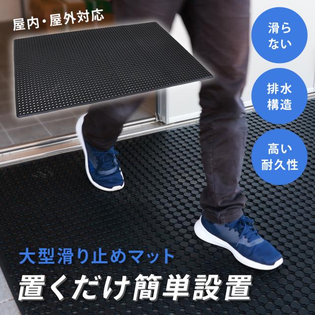 滑りにくい床に置くだけ！大型滑り止めマット
