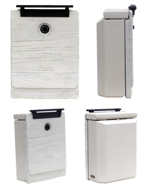 壁掛けポストmalnマルンかわいいカラーメローホワイト