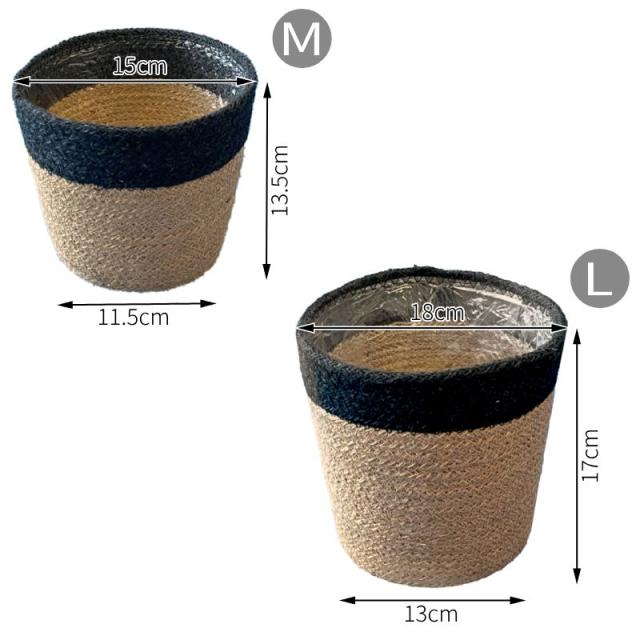 ジュート鉢カバーLサイズ使用例