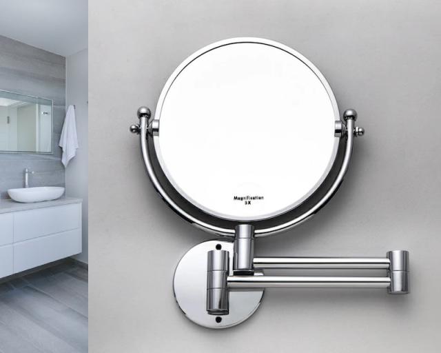 アームを折り畳んだ状態のミラー