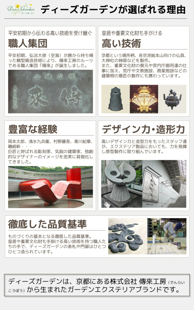 ディーズガーデン京都老舗エクステリアメーカー