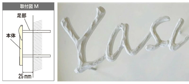 取付図取付け方取付方法表札