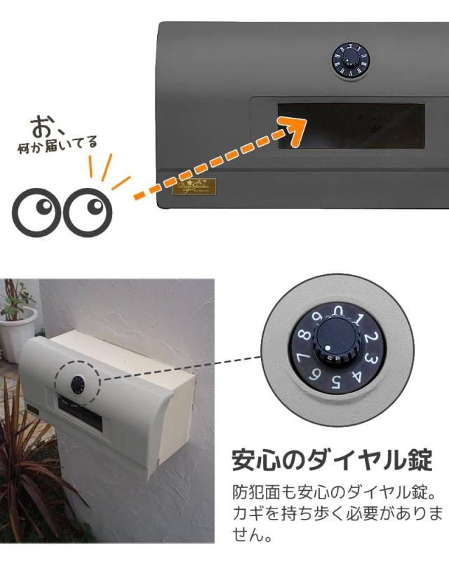 ポストを開けずに確認