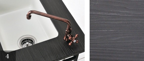 不凍ガーデンシンク・ロココの細部